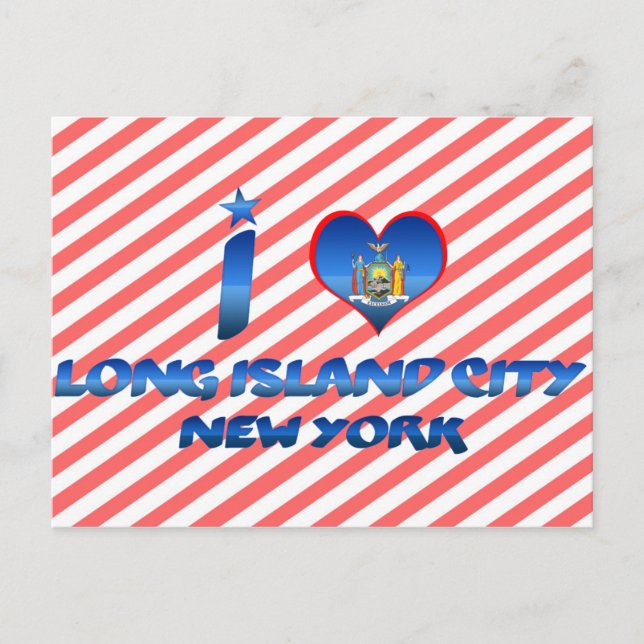 I kärlek Long Island City, New York Vykort (Framsida)
