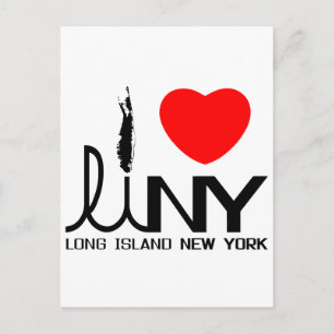 I Kärlek Long Island NY Vykort