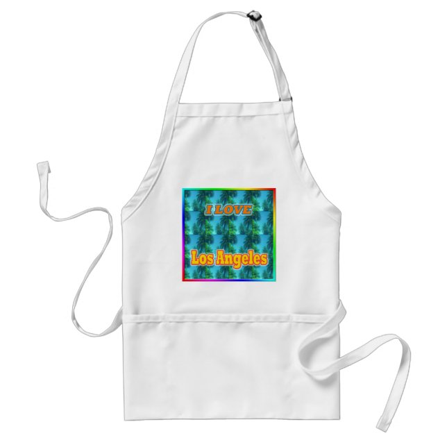 I KÄRLEK Los Angeles 16 Handflatan Apron Förkläde (Framsidan)