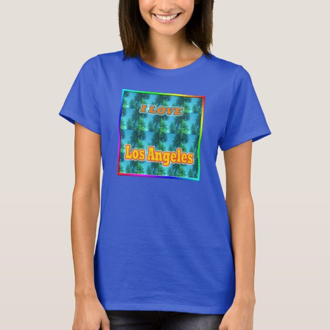 I KÄRLEK Los Angeles 16 Handflatan T-shirt (Framsida)