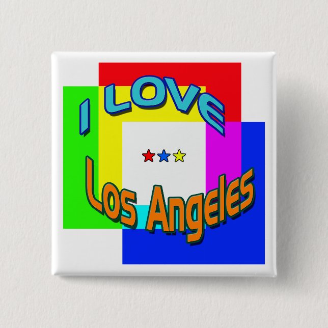 "I KÄRLEK Los Angeles Coloring 1"-knapp Knapp (Framsida)