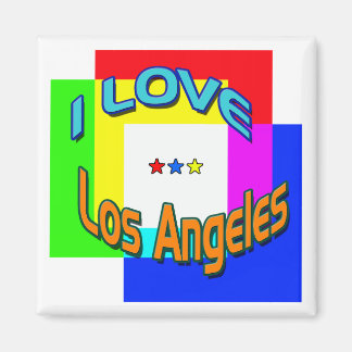 "I KÄRLEK Los Angeles Coloring 1" Magnet