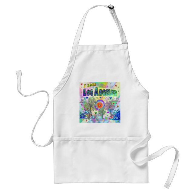 I KÄRLEK Los Angeles Deep Dream Apron Förkläde (Framsidan)