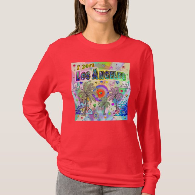 I KÄRLEK Los Angeles Deep Dream T-Shirt (Framsida)