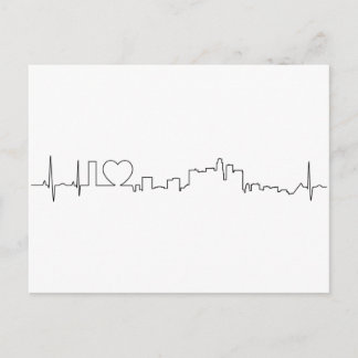 I kärlek Los Angeles i ett utomordentligt ecg stil Vykort