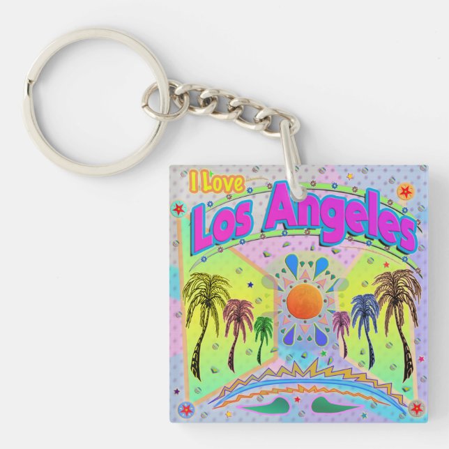 I KÄRLEK Los Angeles Lugn Desire Keychain (Framsidan)