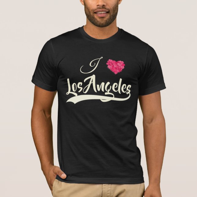 I Kärlek Los Angeles. Personlig T-Shirt (Framsida)