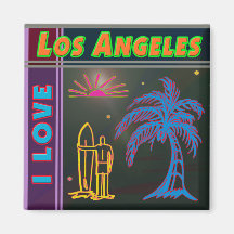 "I KÄRLEK Los Angeles" Sol, Handflatan Träd och Su