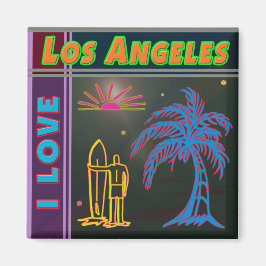 "I KÄRLEK Los Angeles" Sol, Handflatan Träd och Su Magnet