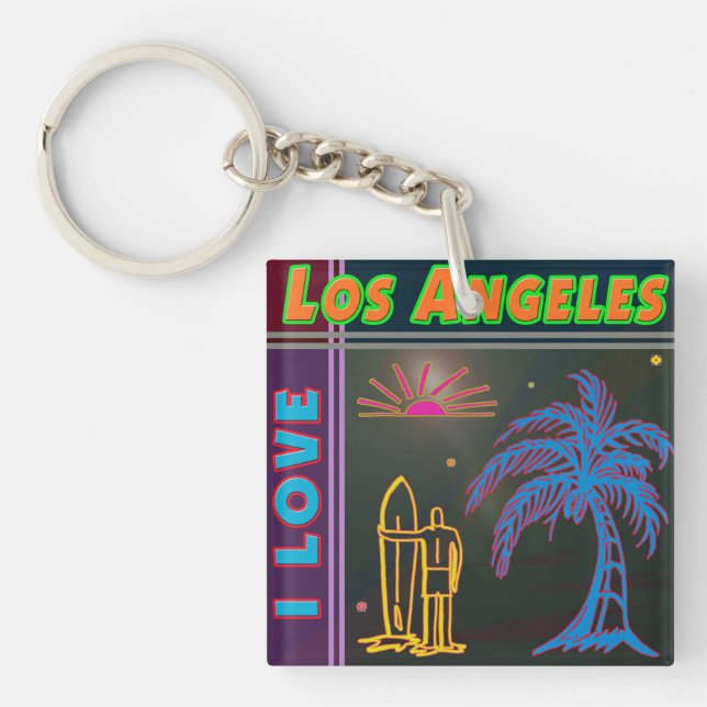 "I KÄRLEK Los Angeles" Sol Handflatan Träd och Sur (Framsidan)