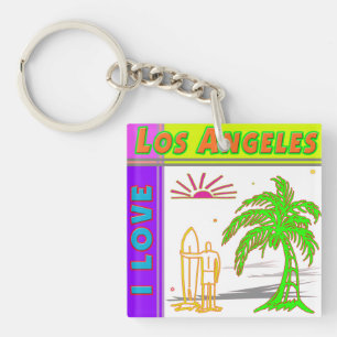 "I KÄRLEK Los Angeles"Sol Handflatan Träd och Surf