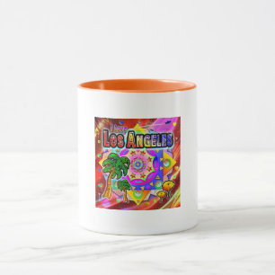 I KÄRLEK Los Angeles Tropical Friends Mugg