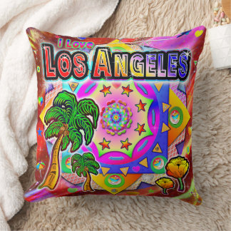I KÄRLEK Los Angeles Tropical Friends Pillow Kudde