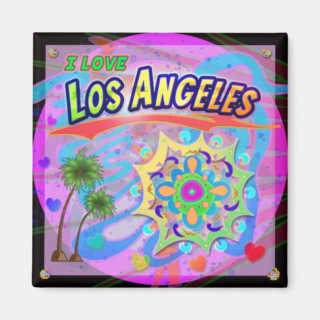 I KÄRLEK Los Angeles True Progress Magnet (Framsidan)