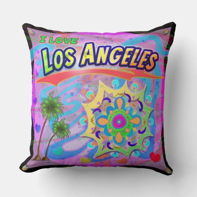 I KÄRLEK Los Angeles True Progress Pillow Kudde (Framsida)