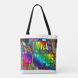 I KÄRLEK Los Angeles Twist Bag Tygkasse