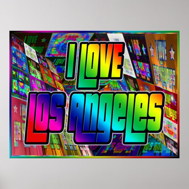 I KÄRLEK Los Angeles Twist Poster (Framsidan)
