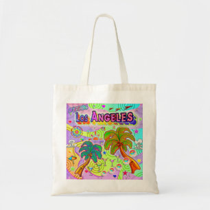 I KÄRLEK Los Angeles Vacation Target Tote Bag Tygkasse