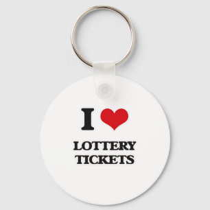 I Kärlek Lottery Biljett Nyckelring