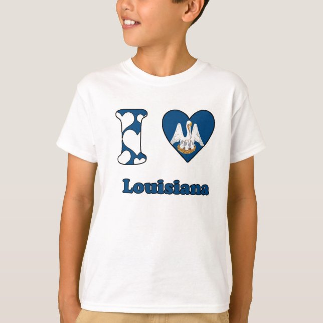 I kärlek Louisiana Tee Shirt (Framsida)