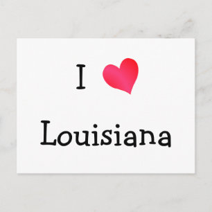 I Kärlek Louisiana Vykort