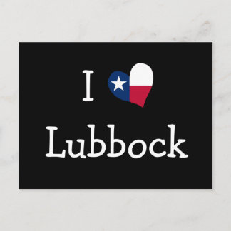 I Kärlek Lubbock Texas Vykort