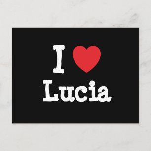 I kärlek Lucia eart T-Shirt Vykort