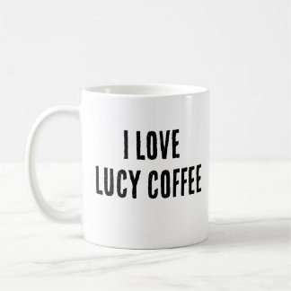 I Kärlek Lucy Coffee Mugg