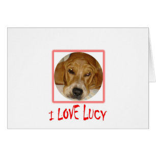 i kärlek lucy hälsningskort