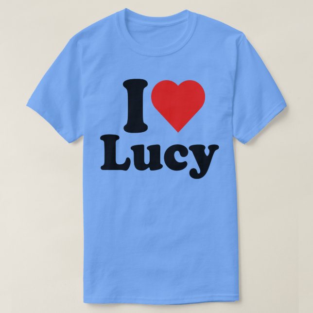 I kärlek Lucy Lucille Kärlek Tee (Design framsida)
