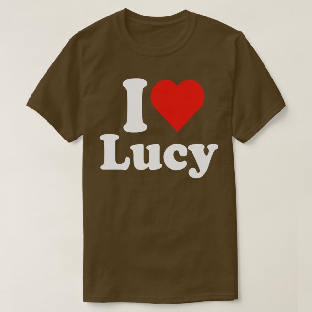 I kärlek Lucy Lucille Kärlek Tee 1 (Design framsida)