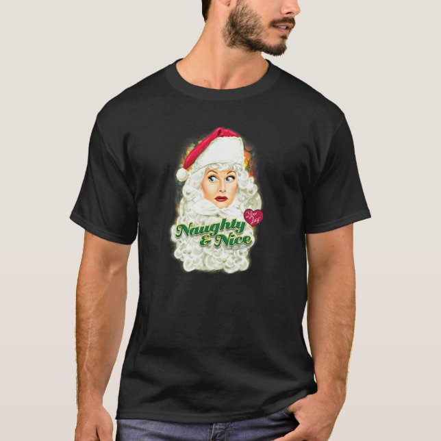 I Kärlek Lucy Santa T Shirt (Framsida)