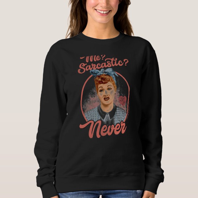 I Kärlek Lucy Sarcastic T Shirt (Framsida)