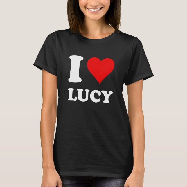 I Kärlek Lucy T Shirt (Framsida)