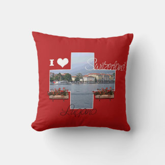 I kärlek Lugano, Schweiz - Pillow Kudde