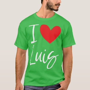I Kärlek Luis Namn Personlig Boy Man BFF Friend H T Shirt