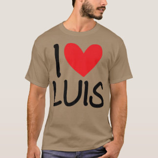 I Kärlek Luis Namn Personlig Manar Guy BFF Friend  T Shirt