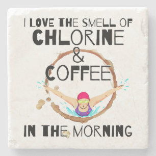 I Kärlek lukten av klor och kaffe.w. Stenunderlägg