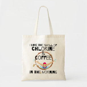 I Kärlek lukten av klor och kaffe.w. Tygkasse