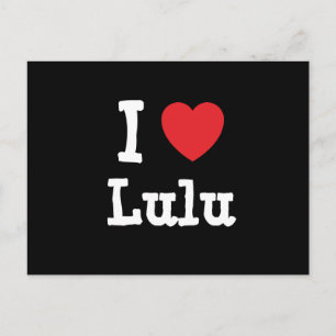 I kärlek Lulu eart T-Shirt Vykort