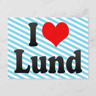 I Kärlek Lund, Sverige. Jag Alskar Lund, Sverige Vykort
