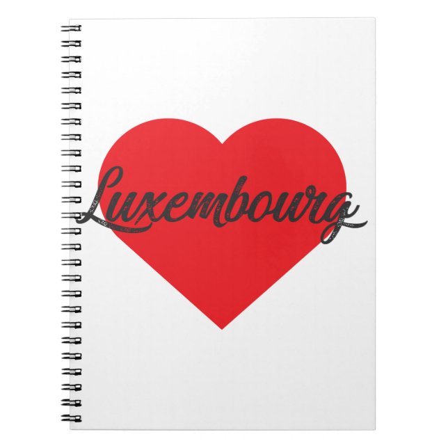 I Kärlek Luxemburg Anteckningsbok (Framsidan)