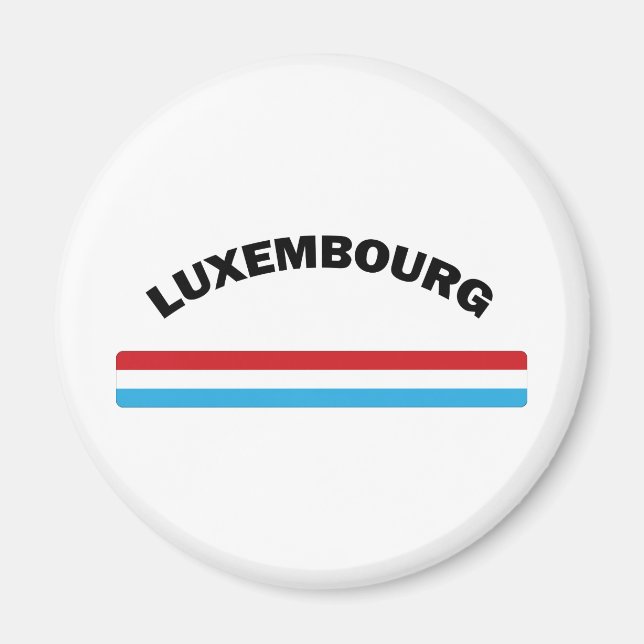 I Kärlek Luxemburg Magnet (Framsidan)