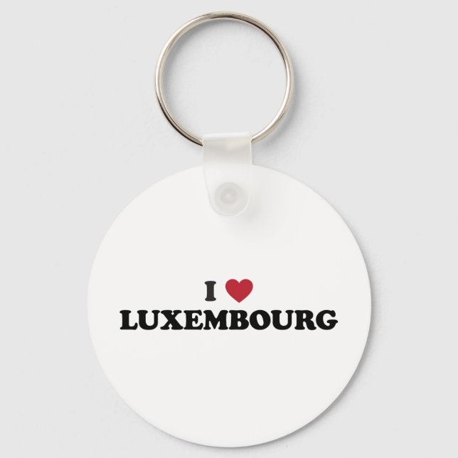 I Kärlek Luxemburg Nyckelring (Framsida)