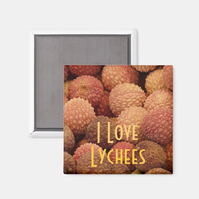 I Kärlek Lychees Magnet (Front/Back)
