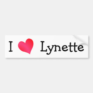 I Kärlek Lynette Bildekal