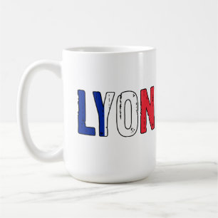 I kärlek Lyon Frankrike Kaffemugg