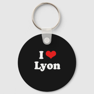 I Kärlek Lyon Tshirt White Tshirt Nyckelring