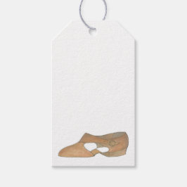 I Kärlek Lyrical Tan Modern Dance Teacher Shoe Presentetikett