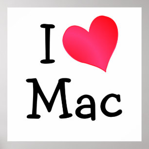 I Kärlek Mac Poster